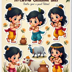 Indian Gods - Religious - Stickers Sheet v7